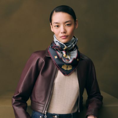 ブルー - レディス, スカーフ、ショール＆マフラー, スカーフ＆シルク